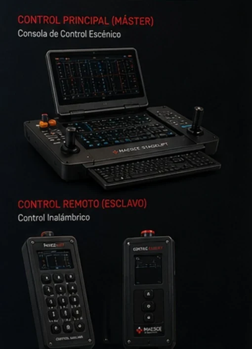 Consola y mandos auxiliares STAGELIFT